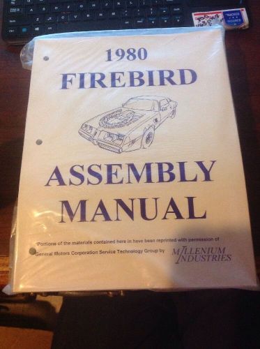 1980 pontiac firebird assembly manual