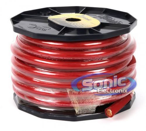 Xscorpion pw0.50r 50 ft spool 1/0 awg gauge expert link power/ground cable (red)