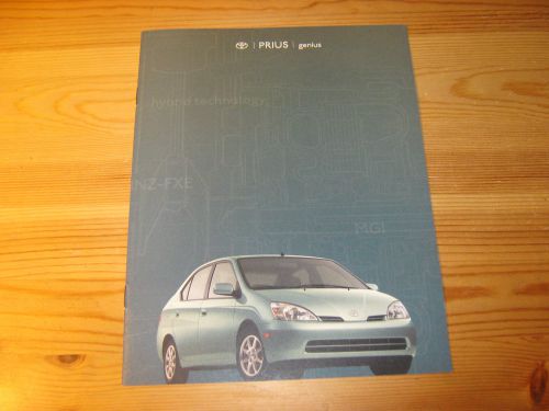 2000 toyota prius 12 pg catalog brochure. one of the earliest hybrid brochures!!