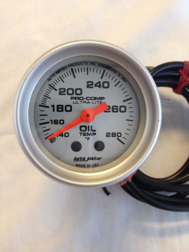 Auto meter pro-comp ultra-lite oil temp gauge 2 1/16&#034;