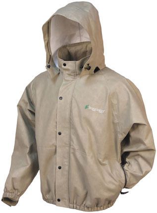 Frogg toggs pro action 2014 mens rain jacket khaki/tan sm
