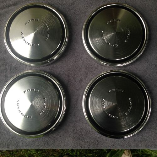 Buy Set 4 NOS 1968 1973 OEM Ford 10.5" dog dish hubcaps wheel covers
