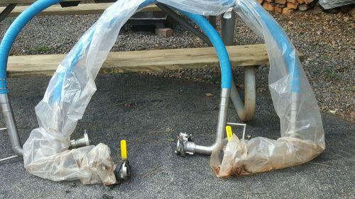 Chemical hoses inch and a half.   epsilon leak proof valves.  space ptfe seals