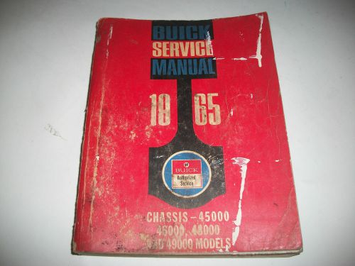 Original 1965 buick lesabre wildcat service shop manual 45000 46000 48000 49000