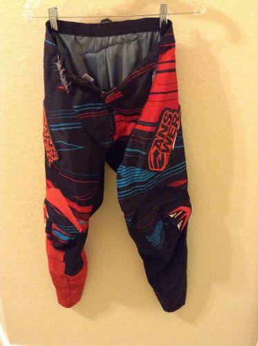 Answer adult syncron pants-2013 size 30 red black motocross gear