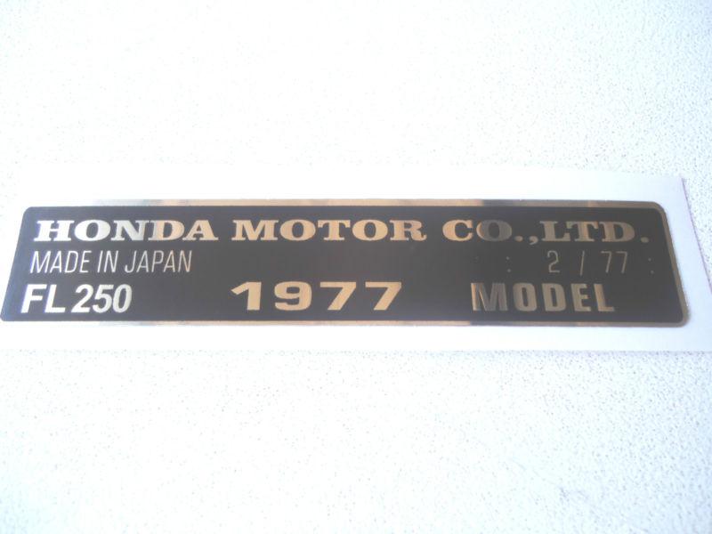 Honda odyssey fl250 fl 250 atv 1977 frame vinyl decal sticker