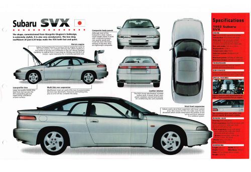 Subaru svx  imp brochure: 1992,1993,1994,.......