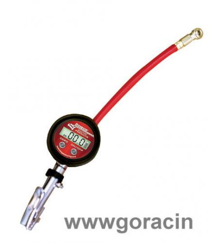 Longacre digital quick fill tire gauge 0-60 psi with ballchuck,50387 goodyear