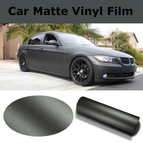 50ft x 5ft hot flat matte grey vinyl film for entire car wrap vehicle sticker