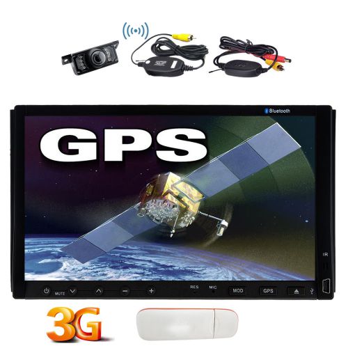 Car gps navigation universal wince stereo 7&#034; hd dvd 3g internet wireless camera