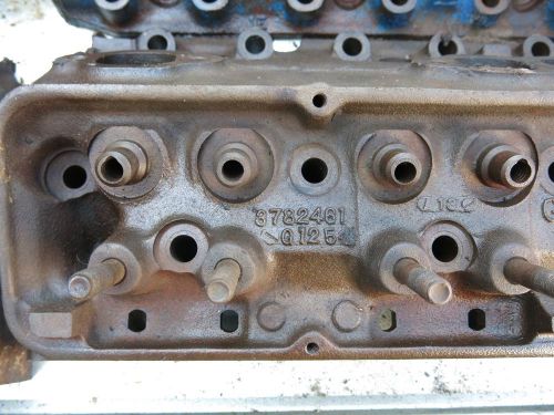 Matched 1965-66 corvette engine double hump heads 3782461x dated g125