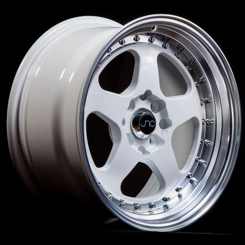 Jdm jnc010 wheels 17x8 4x100/4x114.3 +30 offset white set of 4 rims