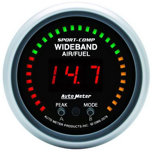 Auto meter 3378 sport-comp; wide band air fuel ratio kit