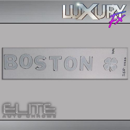 Stainless steel boston &amp; clover emblem - luxfx2675