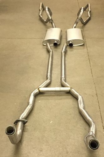 1969-71 lincoln mk iii exhaust system, 304 stainless, without resonators