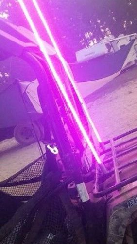 6ft quick disconnect pink led light whip sxs atv utv rzr 4 wheeler rzr teryx