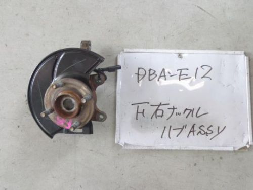 Nissan note 2012 f. right knuckle hub assy [5244310]