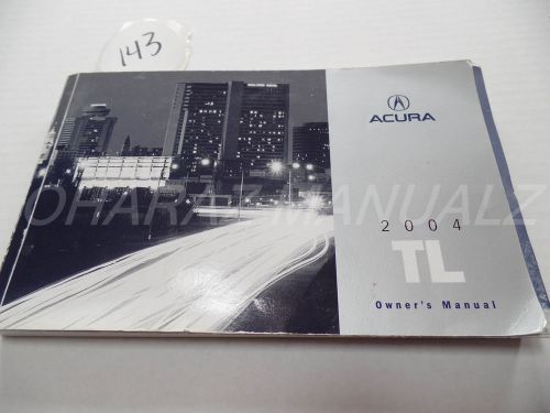 2004 acura tl owner owners owner&#039;s manual