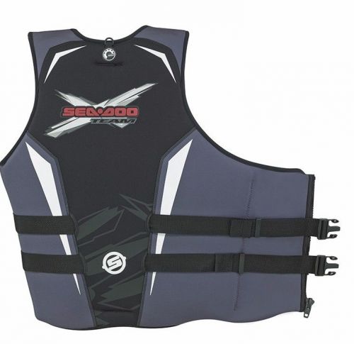 Sea doo oem mens force pull over  pfd life vest life jacket black  xl 2858191230