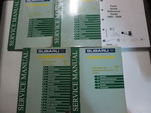 2003 subaru forester service repair shop manual incomplete set factory oem books