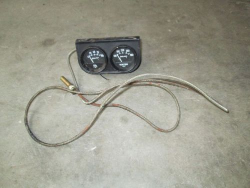 Vintage used auto gage performance drag race two gauge set project hotrod gto