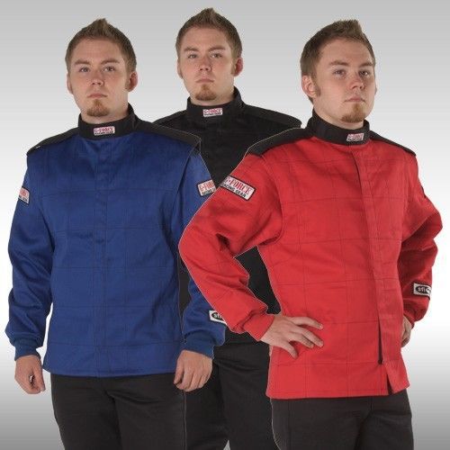 G force racing gf125 single layer jacket  black, red or blue sfi 3.2a/1