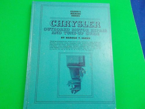 Chrysler outboard motor repair manual all 1 2 &amp; 3 cylinder 1969 vintage hc book