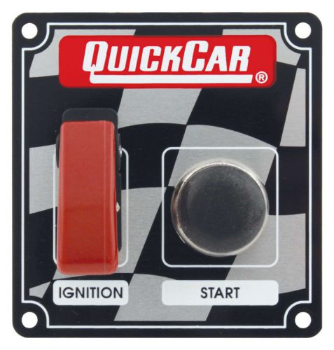 Quickcar racing products 3-3/8 x 3-5/8 in dash mount switch panel p/n 50-103