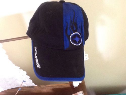 Polaris blue flames embroidered hat
