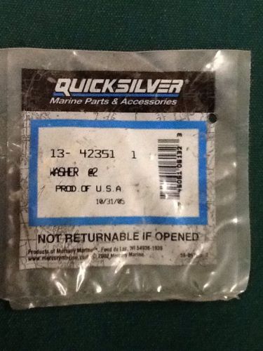 Mercruiser quicksilver new 13-42351 washer 2 pack