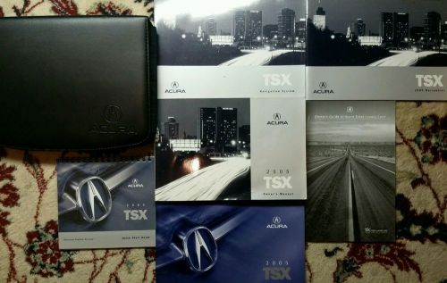2005 acura tsx owners manual, navigation manual complete set with case