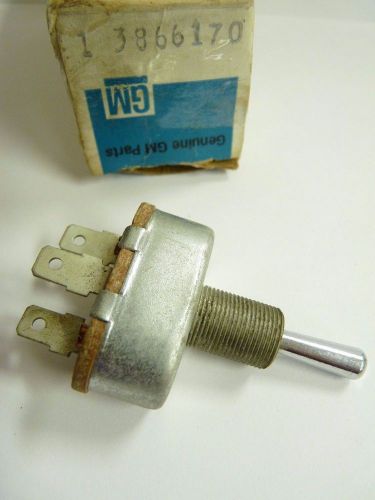 Nos 1966 chevrolet power radio antenna switch, gm 3866170