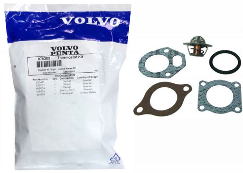 Genuine volvo penta thermostat kit v6 &amp; v8 aq series engines, 144° - 876305