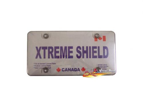 License plate frame smoke cover, 2pcs fit canada &amp; usa license plate 862