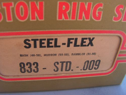 Nash 48-56 hudson 55 56 rambler 51 - 56 continental piston rings #833 nos