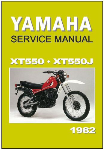 Yamaha workshop manual xt550 xt550j 1982 maintenance service &amp; repair