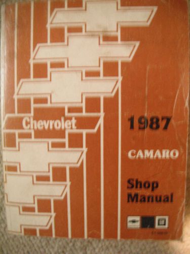 1987 chevrolet camaro electrical diagnosis service manual