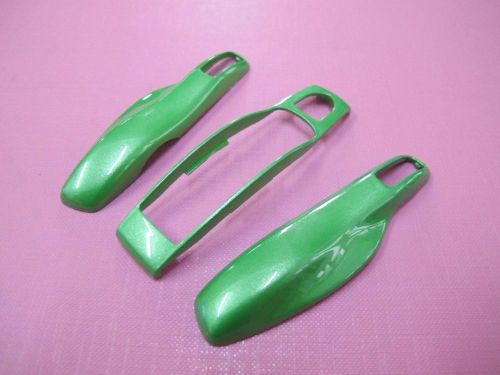 3pcs key remote fob cover case trim replacement for porsche macan green