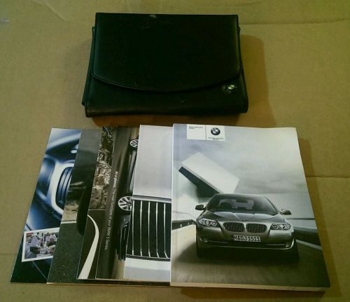 11 2011 bmw 5 series owners manual oem guide books set