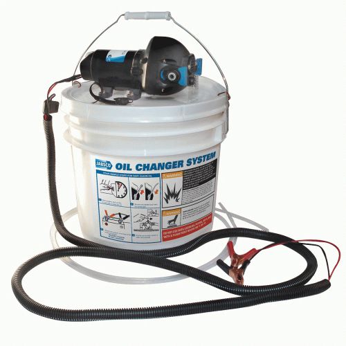 New jabsco 17850-1012 diy oil change system w/pump &amp; 3.5 gallon bucket