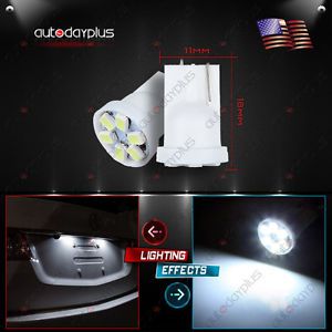 20 t10 3528 w5w 6-3020smd 194 168 led white car side wedge tail light lamp white