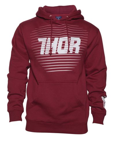 Thor mx motocross 2017 chase pullover hoodie sweatshirt (cardinal red) l (large)