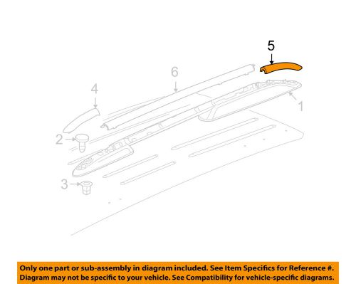 Gm oem roof rack rail luggage carrier-rear cover right 25821184