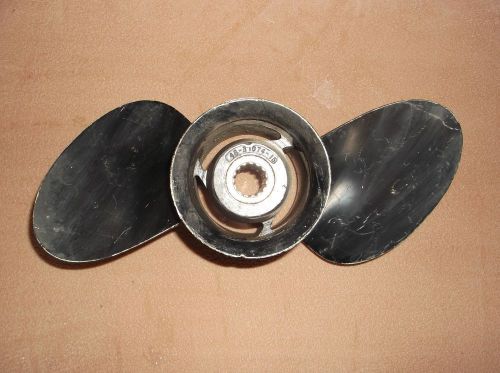 O1t1628 mercury propellar 48-31074-15 13&#034; x 15&#034; pitch 15 spline propeller