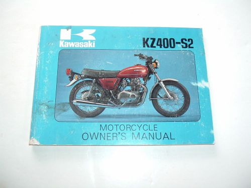1976 kawasaki kz400  motorcycle owners manual / original !