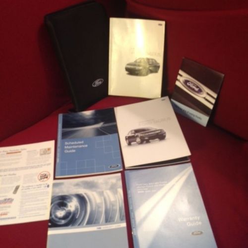 2008 ford taurus owners manual with maintenance and warranty guide and case