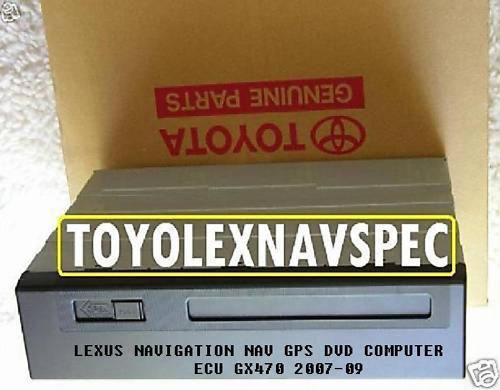 Lexus navigation nav gps dvd computer ecu gx470 2007-09 dvd drive