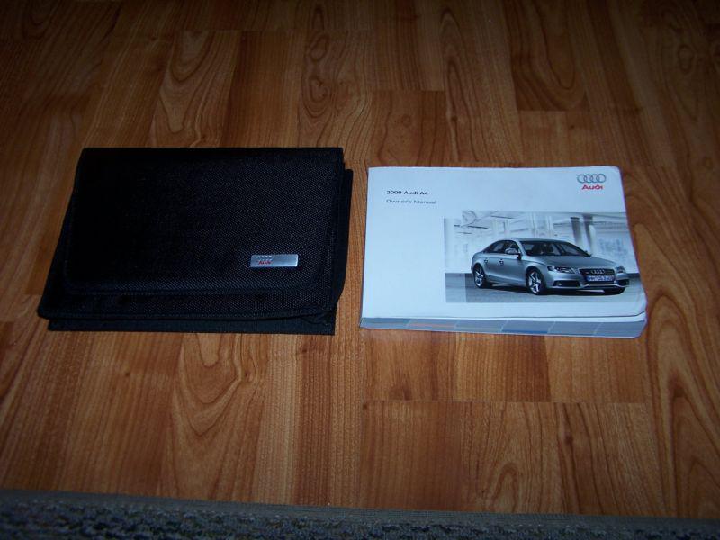 2009 audi a4 a 4 owners manual set with case  free shipping