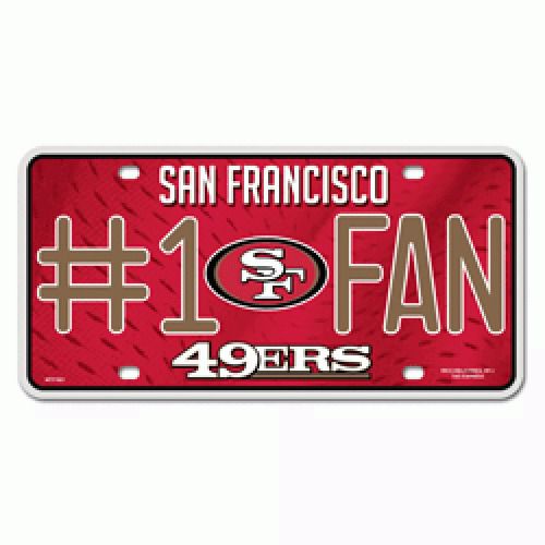 San francisco 49ers #1 fan license plate