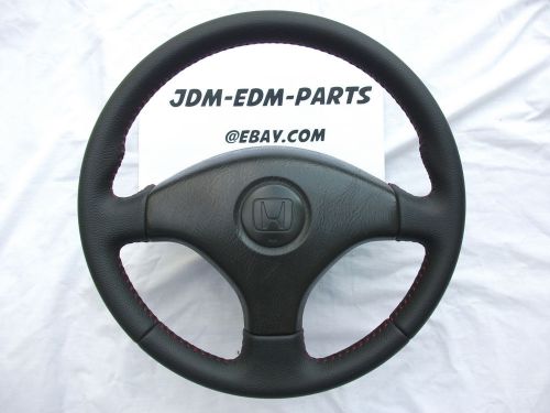 Honda civic ek leather steering wheel ctr ek3 ek4 type r vti sir ek9 em1 jdm edm